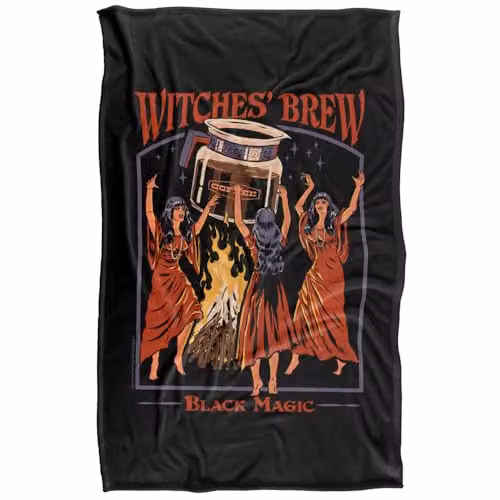 Steven Rhodes Witches Brew Super Soft Fleece Throw Blanket, Multicolour, W/D/H: 91 x 147 cm – 5