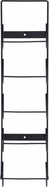 Berkfield Home Wall Mounted Wine Rack for 5 Bottles, Black Matt Metal
