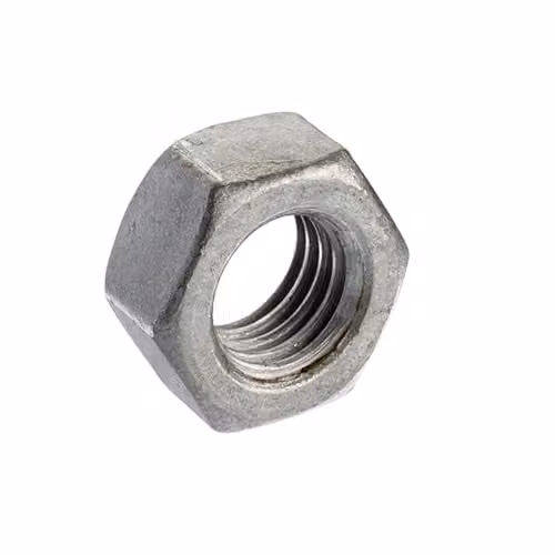 Unifix Galvanised Steel Hex Full Nuts M20 x 2.50 Silver – 2