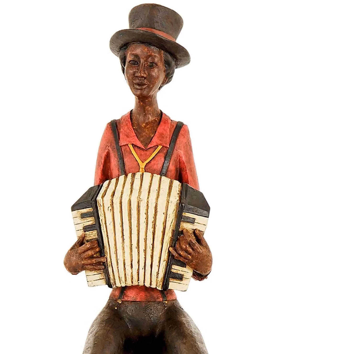 Hill Interiors Sitting Jazz Band Accordionist Figurine in Brown – 2