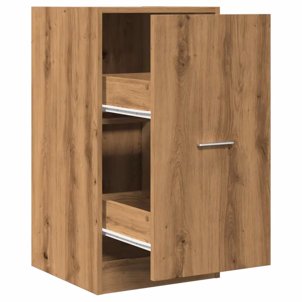 Berkfield Home Apothecary Cabinet in Artisan Oak, Brown, W: 40 cm, D: 41 cm, H: 77.5 cm – 2