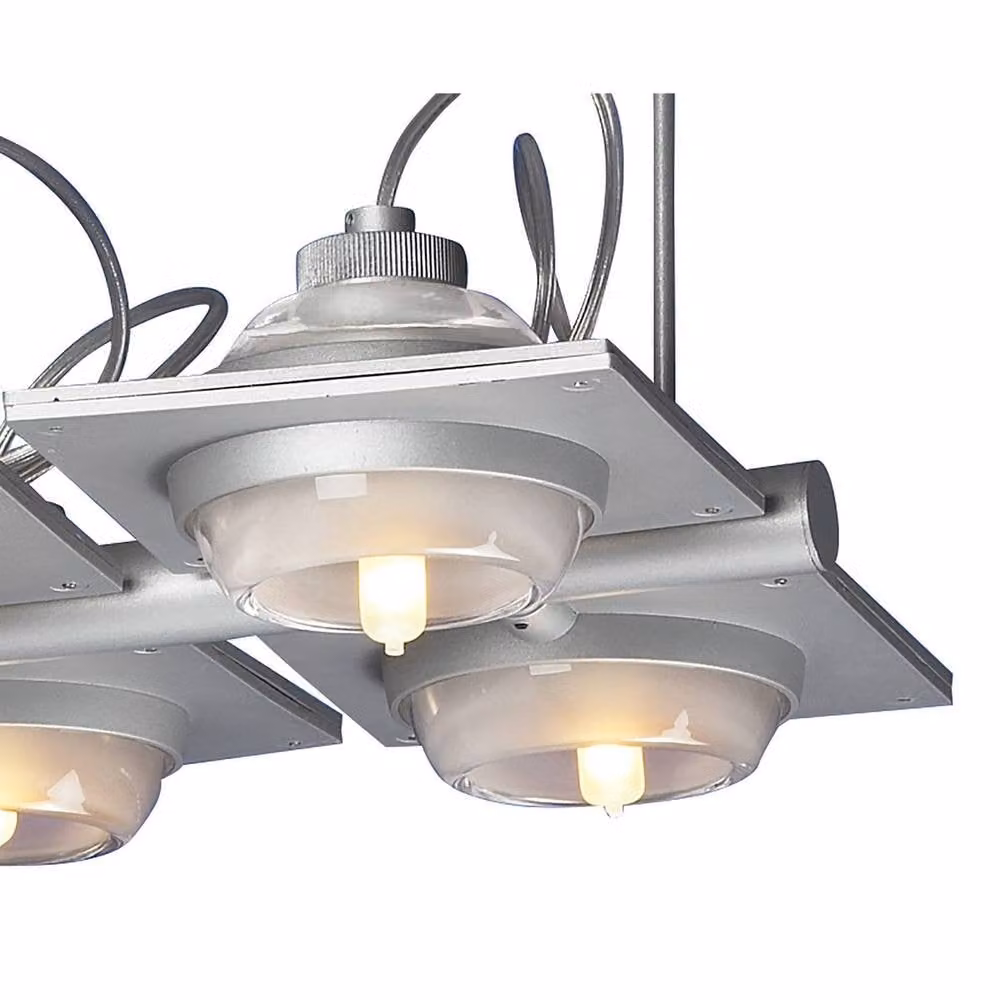 Netlighting Ull 4 Light G9 Pendant Lamp in Silver Grey – 2