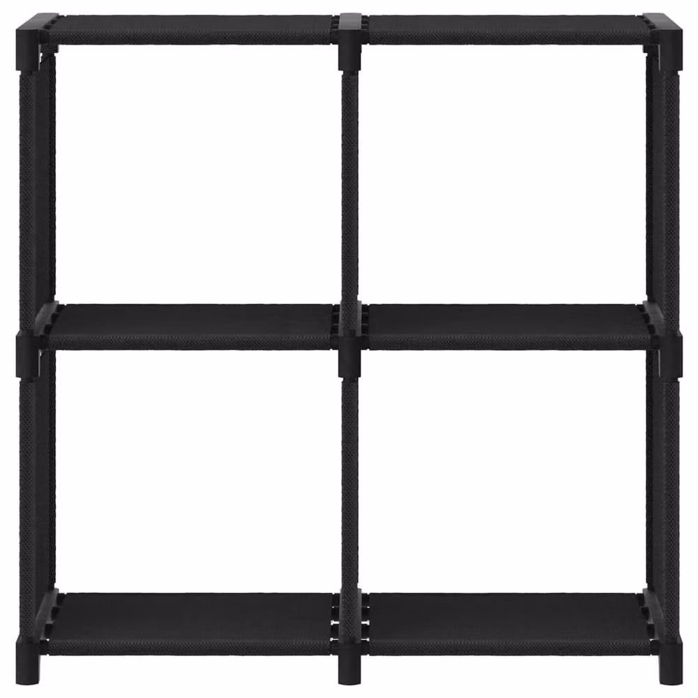 Berkfield Home Modern 4-Cube Display Shelf in Black, W/D/H: 69 x 30 x 72.5 cm – 3