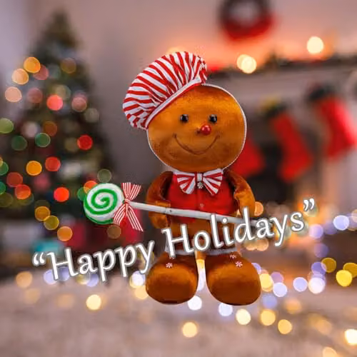 VFM e-Store Christmas Gingerbread Man Tabletop Decoration, Red, W/H: 37 x 25 cm – 4