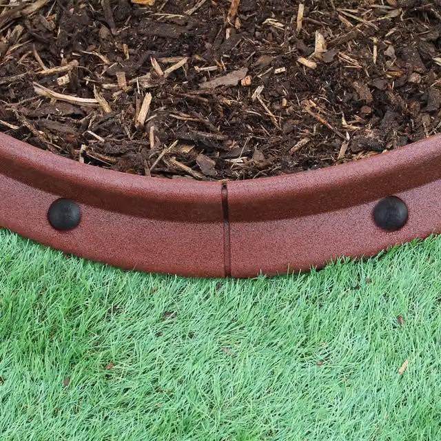 Monstershop Flexible Lawn Edging in Terracotta, 12 x 1.2m