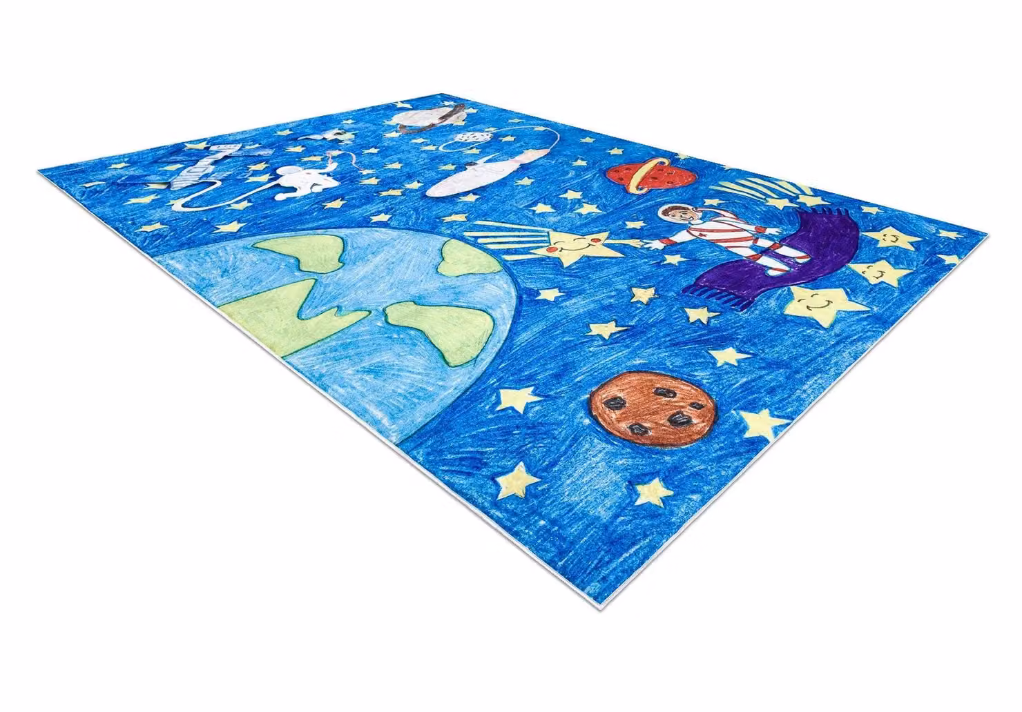 RugsX Bambino Kids Motif Rug in Blue, W: 160 cm, D: 220 cm – 2