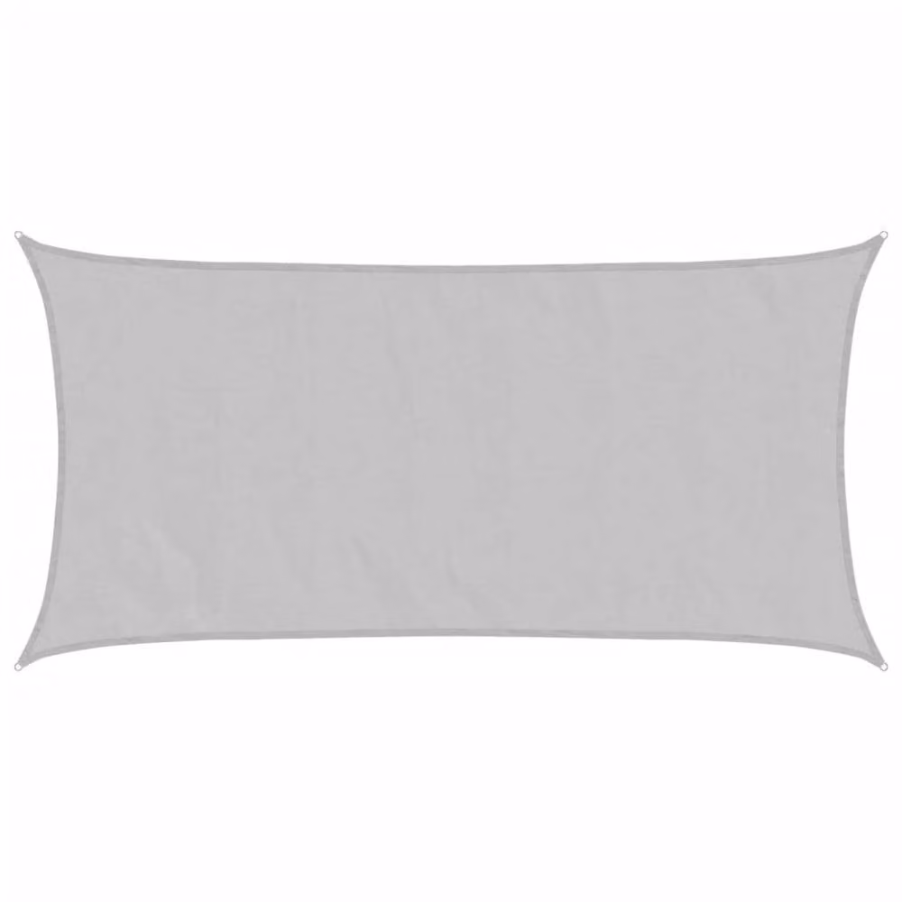 Berkfield Home Sun Shade Sail in Light Grey, 100% Polyester Oxford, 6 x 3 m