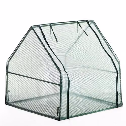 Garden Gear Compact Apex Cloche Plant Protector with Vent Windows in Green