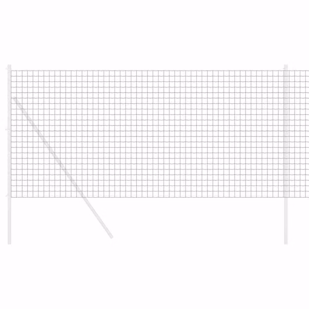 Berkfield Home Euro Fence Grey PVC-Coated Steel Fencing, H: 140 cm x W: 1000 cm – 3