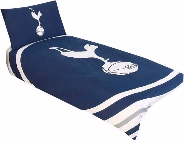 Tottenham Hotspur FC Pulse Duvet Cover and Pillowcase Set in Blue, White and Silver