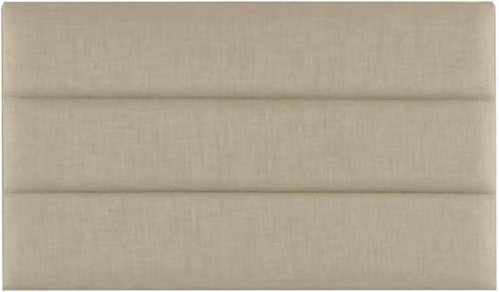 Deluxe Howarth Beige Fabric Strutted Headboard, Super King Size 200 x 200 cm
