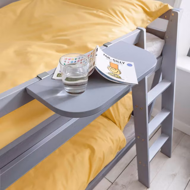 Noa and Nani Frans Wall Mounted Shelf for Cabin or Bunk Bed in Grey