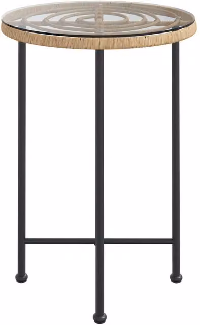 Berkfield Home Modern Dining Table with Brown Tempered Glass and Steel, Diameter: 55 cm, Height: 74 cm