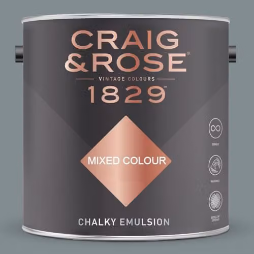 Craig & Rose 1829 Paint Stop Chalky Matt Emulsion Steel Pole, 2.5 l