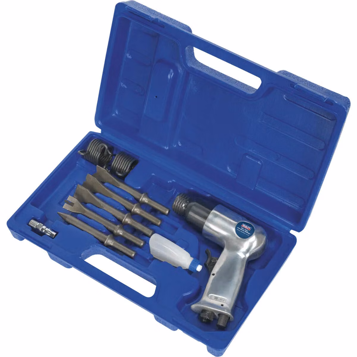 Loops Medium Stroke Air Hammer and Chisel Kit in Blue with Storage Case – 2