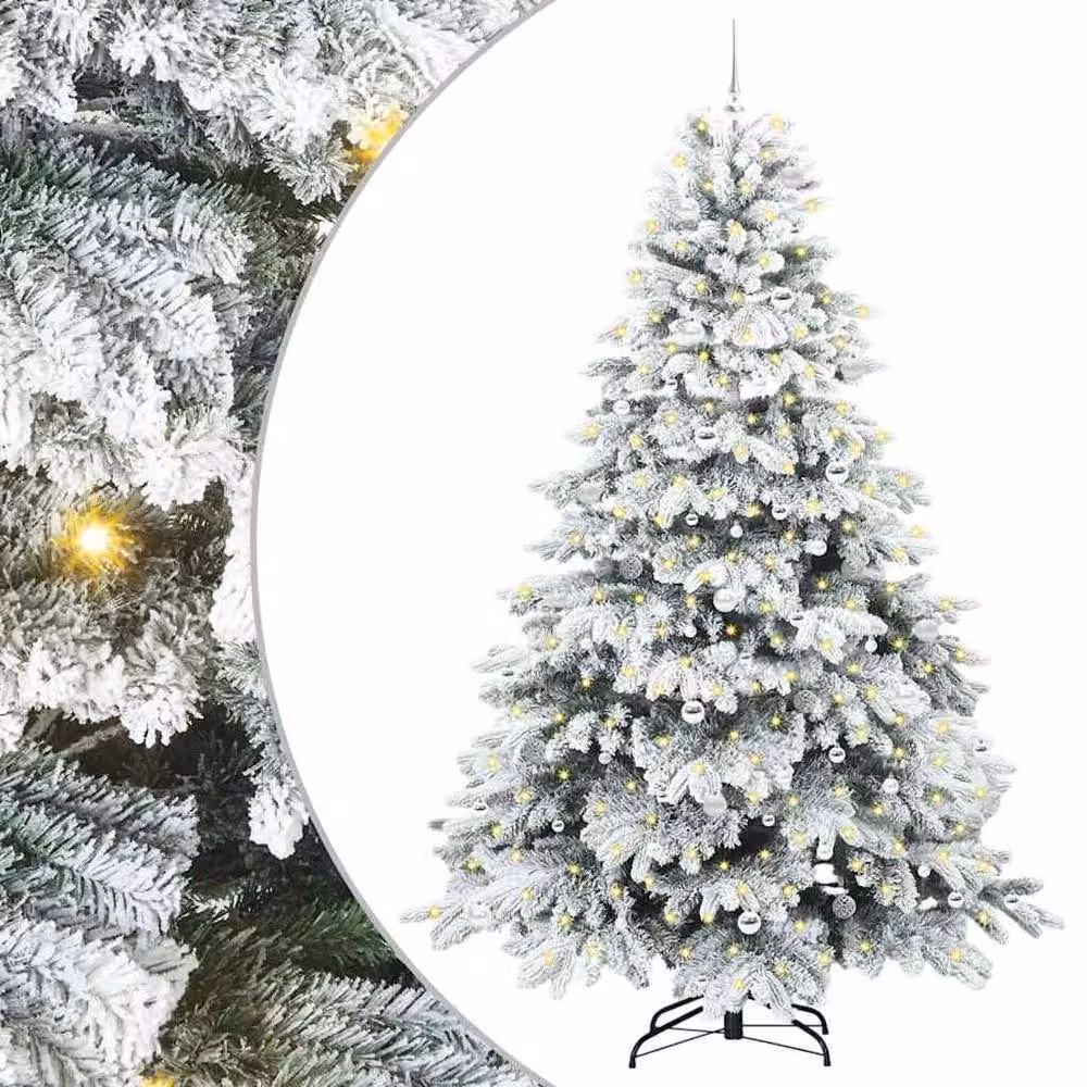 Berkfield Home Artificial Green Christmas Tree with 300 LEDs, Height: 240 cm – 2