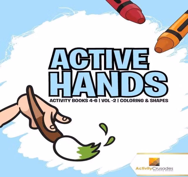 Activity Crusades Active Hands Activity Books 4-6 Vol 2 Colouring Shapes Multicolour Paperback