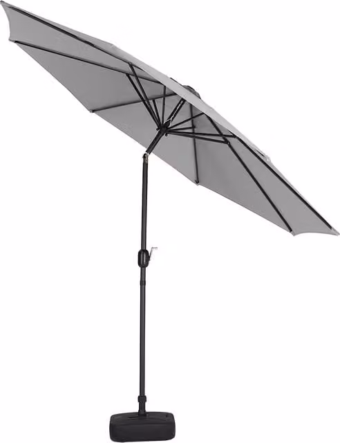 Lifeideas 3m Rotating Cantilever Garden Parasol with Fillable Base in Light Grey