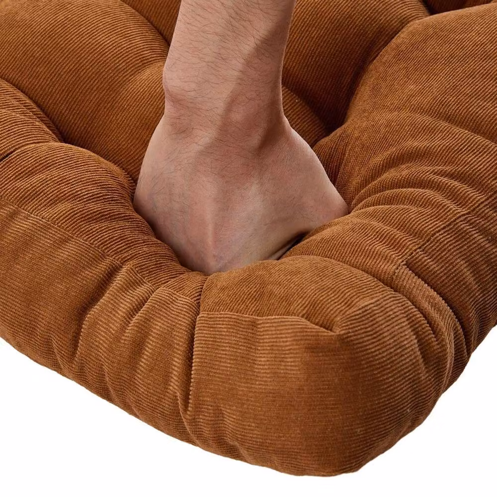 FLAVORA Brown Coffee Armchair Booster Cushion and Floor Chair Riser Seat Pad, W: 190 cm, D: 100 cm – 2