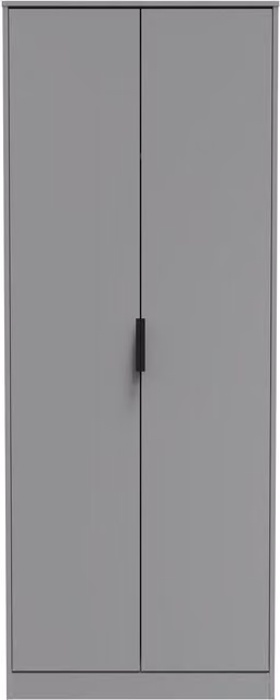 Ready Assembled 2 U Madrid 2 Door Wardrobe in Dark Grey