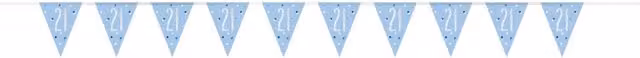 KDMD Blue and Silver Prismatic Plastic 21st Birthday Flag Banner for Adults