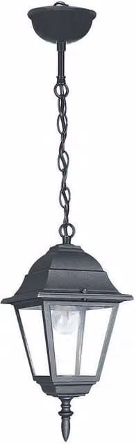Netlighting ROMA Black Outdoor Pendant Ceiling Light IP44