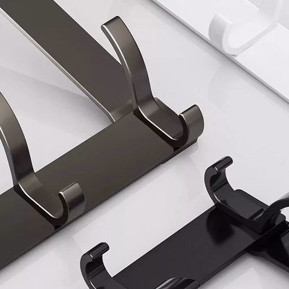 SPETLEK Metal Door Holder with 6 Hooks in Black, Large – 2