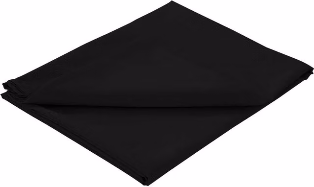 Amazon Basics Plain Black Superking Flat Sheet, 200 x 200 cm