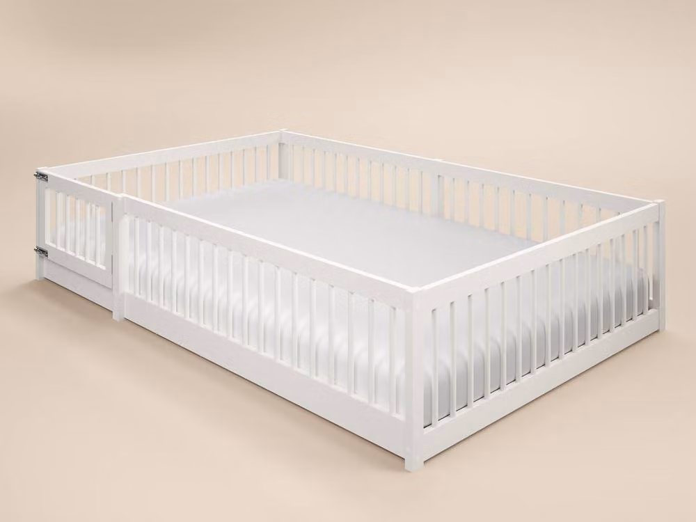 Flair Imogen House Frame Small Double Toddler Bed in White Solid Pine Wood W/D/H: 120 x 200 cm – 2