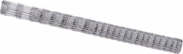 Berkfield Home Field Fence Galvanised Steel in Grey, H: 160 cm, W: 10 m