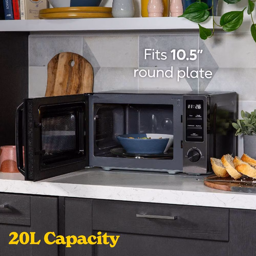 Russell Hobbs 20L Digital Solo Microwave in Black and Grey with 800W Power and Automatic Programs RHM2028DS – 5