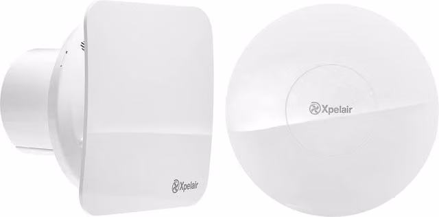 Xpelair 4 inch Simply Silent Contour Bathroom Extractor Fan, Grey