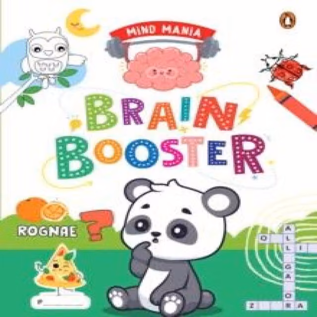 Mind Mania Brain Booster Fun and Interactive Activity Book by Penguin Books, Multicolour