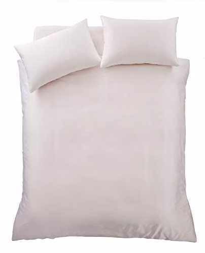 Catherine Lansfield Silky Soft Satin King Duvet Set and Pillowcases, Pink, Duvet Cover W/H: 180 x 200 cm, Pillowcase W: 50 x 75 cm – 3