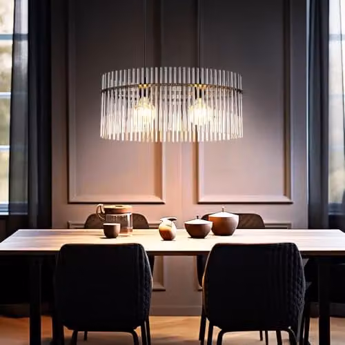 Globo Lighting Modern Suspended Pendant Light with Smoke Grey Glass and Black Metal, 2x E27, H 140 x W 60 x D 23 cm – 2