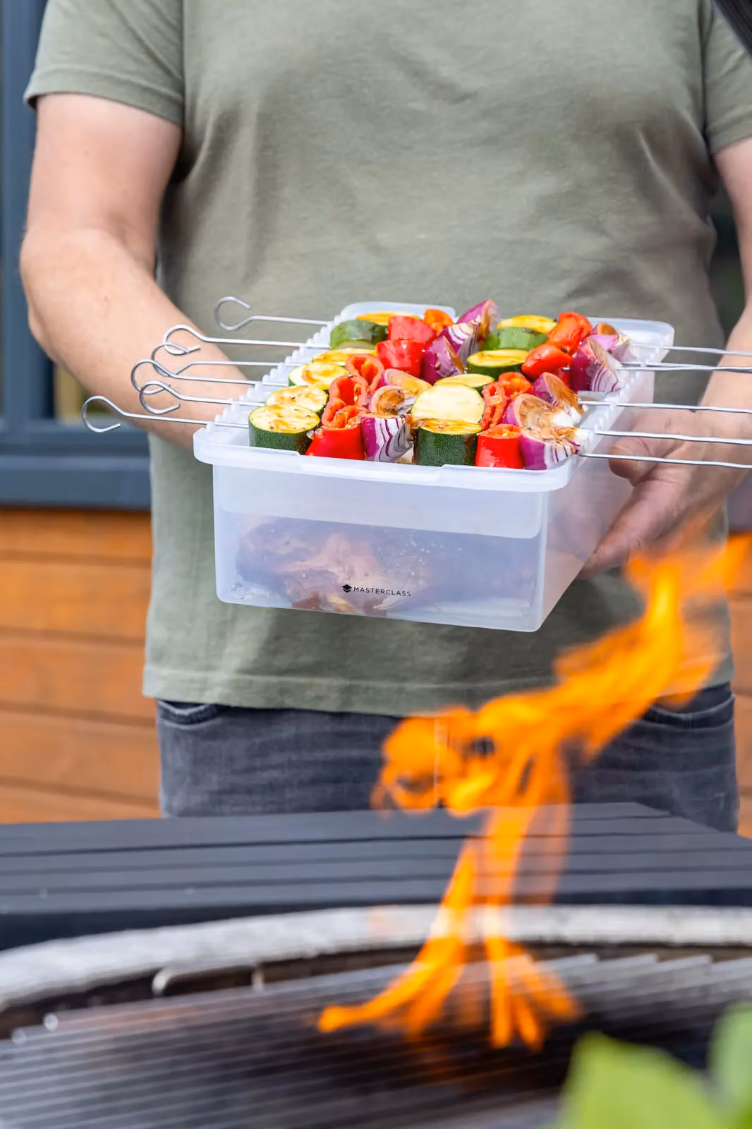 MasterClass Marinade Tray with Snap Lid in White or Transparent, W/D/H: 37.0 x 21.5 x 10.0 cm – 7