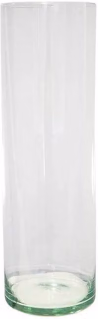 Ivyline Cylinder Lantern with Sand in Clear Glass, W: 12 cm, D: 12 cm, H: 26 cm