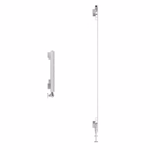 Terma White Steel Single Panel Wall Mounted Radiator, H 180 cm x W 44 cm – 2