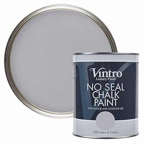 Vintro No Seal Chalk Paint in Lincoln Grey, 1 Litre