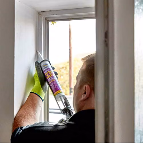 Sika SikaSeal Construction Silicone+ Mould Resistant Sealant, 295ml – 3