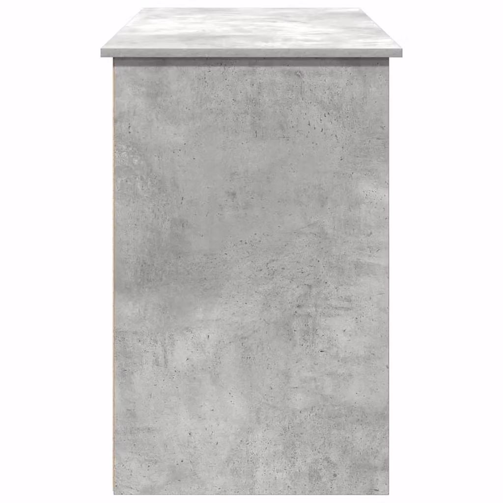 Berkfield Home Writing Desk in Concrete Grey, Engineered Wood, W/D/H: 102 x 50 x 75 cm – 4