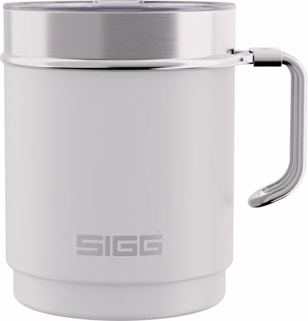 Sigg White Stainless Steel Travel Mug with Lid, 300 ml