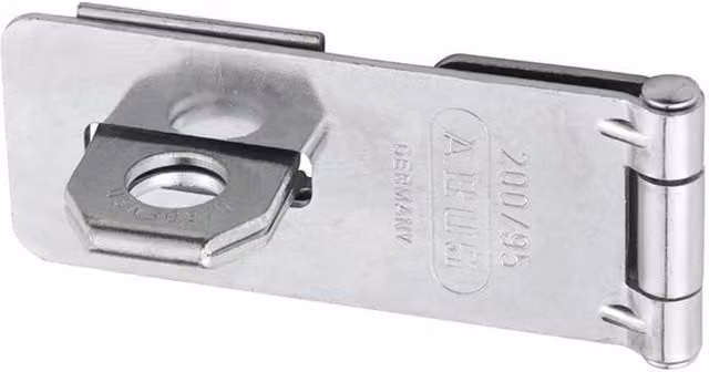 ABUS Stainless Steel Hasp and Staple in Silver