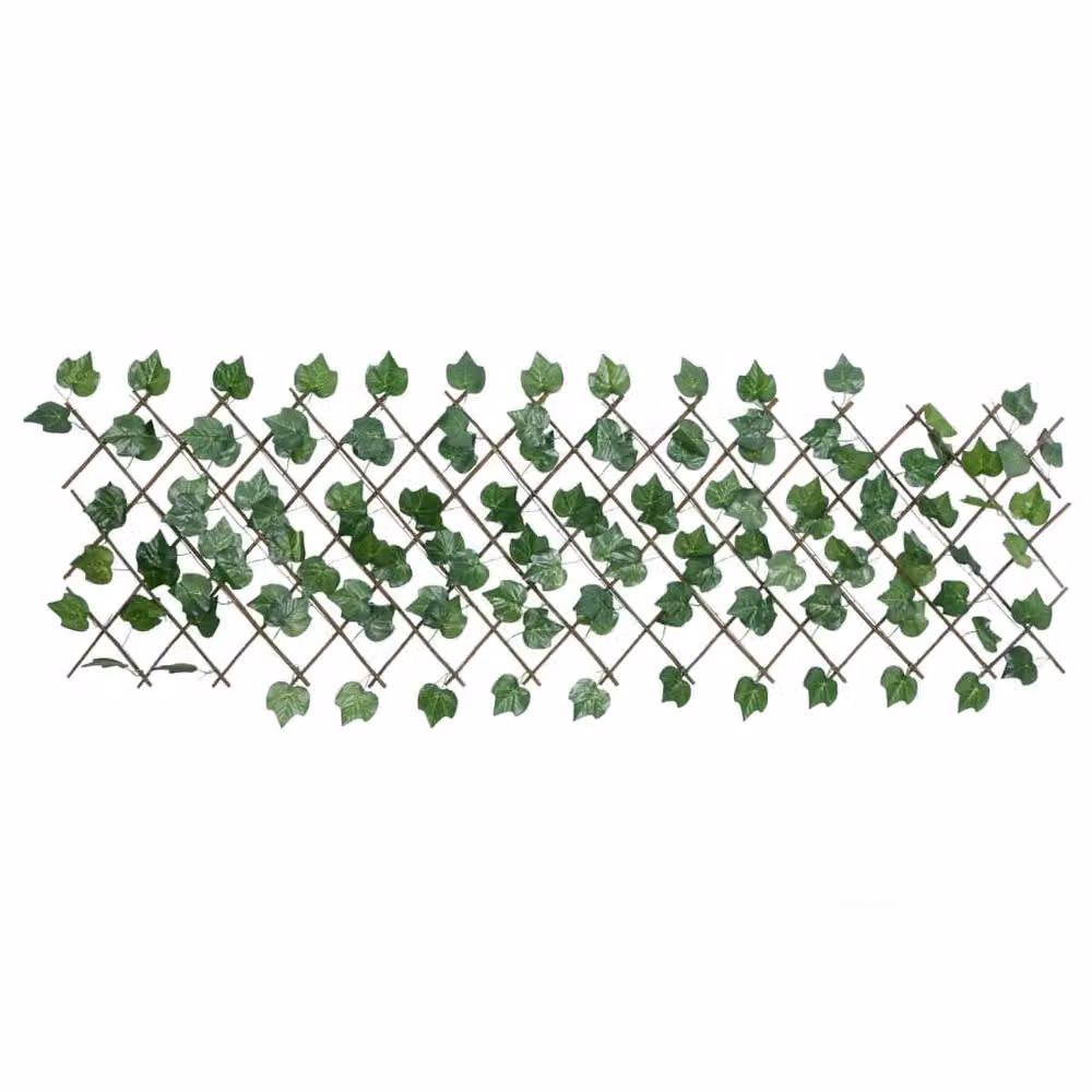Berkfield Home Artificial Grape Leaf Trellis, Green, 5 Pieces, W: 60 cm, H: 190 cm – 4