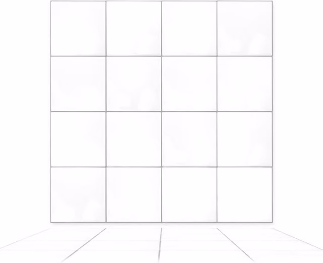 WALPLUS 3D Tile Stickers Multipack, White, 48 Pack, 15 x 15 cm