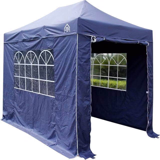All Seasons Navy Blue 4-Sided Pop Up Gazebo