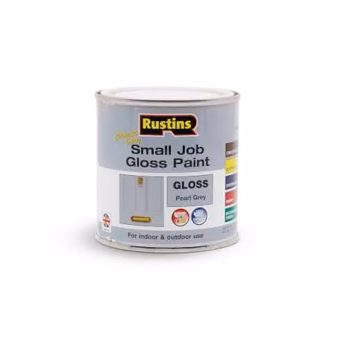 Rustins Quick Dry Gloss Wood Paint, Pearl Grey, 250ml