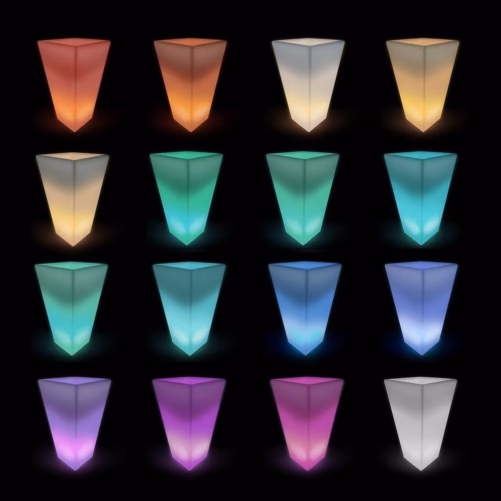 Sweek LED Vase with Remote Control, Multicolour and White, Height: 75 cm – 2