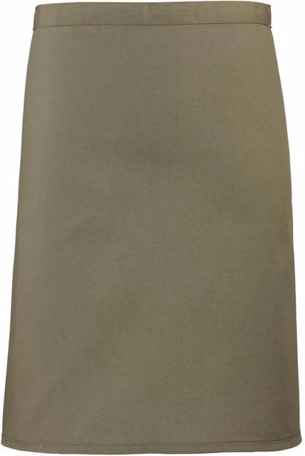Premier Colours Collection Mid Length Waist Apron in Green Cotton