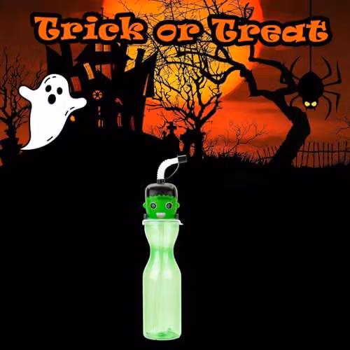 VFM e-Store Halloween Pumpkin Bottle, Green, 500ml – 5